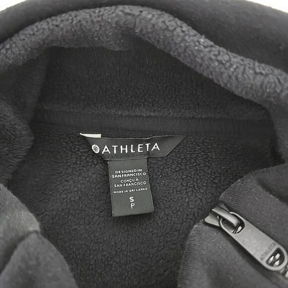 Athleta Sweatshirt Womens Size Small Cozy Karma Asym 1/4 Zip Pullover Athleisure - Picture 3 of 9